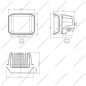 Preview: LED Arbeitsscheinwerfer Cube Side Shooter | 8400 lm, 70 W