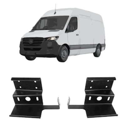 Frontblitzer Montagehalter für Mercedes Benz Sprinter 907/910, Set | für Blitzmodule L54