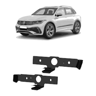 Frontblitzer Montagehalter für VW Tiguan II, Set | für Blitzmodule L54