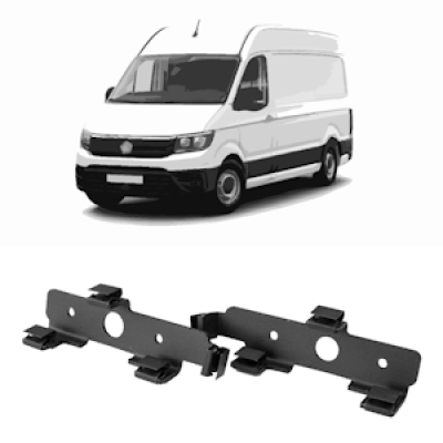Frontblitzer Montagehalter für VW Crafter 7C0, Set | für Blitzmodule L54