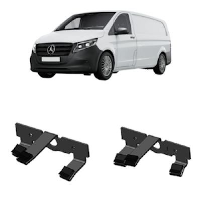 Frontblitzer Montagehalter für Mercedes Benz Vito 447 (2024-), Set | für Blitzmodule L54