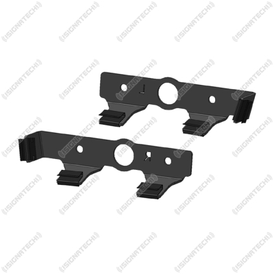 Preview: Frontblitzer Montagehalter für Ford Transit Custom V362, Set | für Blitzmodule L54