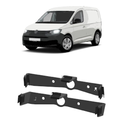 Frontblitzer Montagehalter für VW Caddy V, Set | für Blitzmodule L54