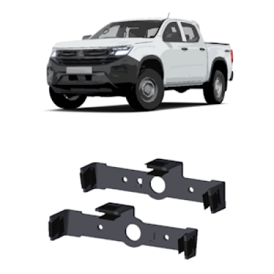 Frontblitzer Montagehalter für VW Amarok II, Set | für Blitzmodule L54