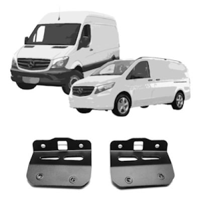 Frontblitzer Montagehalter für Mercedes Benz Sprinter/Vito, Set | für Blitzmodule L54