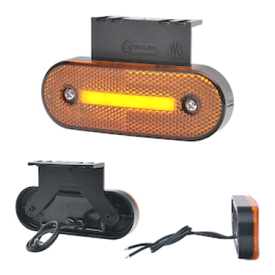 LED Seitenmarkierungsleuchte mit Reflektor gelb | WAS W174 1219 ADR