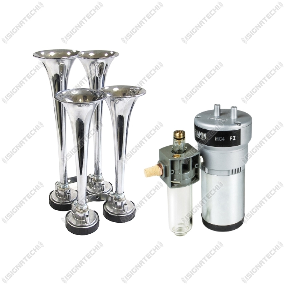 Fiamm MC4 Kompressoranlage Set mit Tremolo 4er Horn