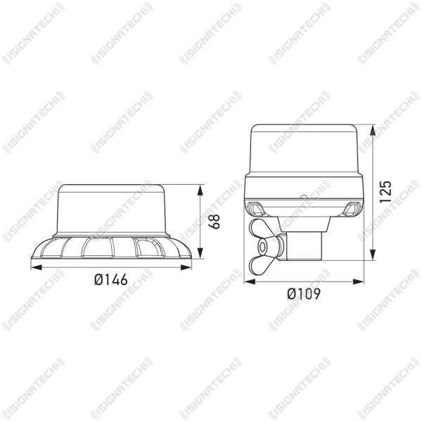Hella K-LED Nano LED Rundumleuchte